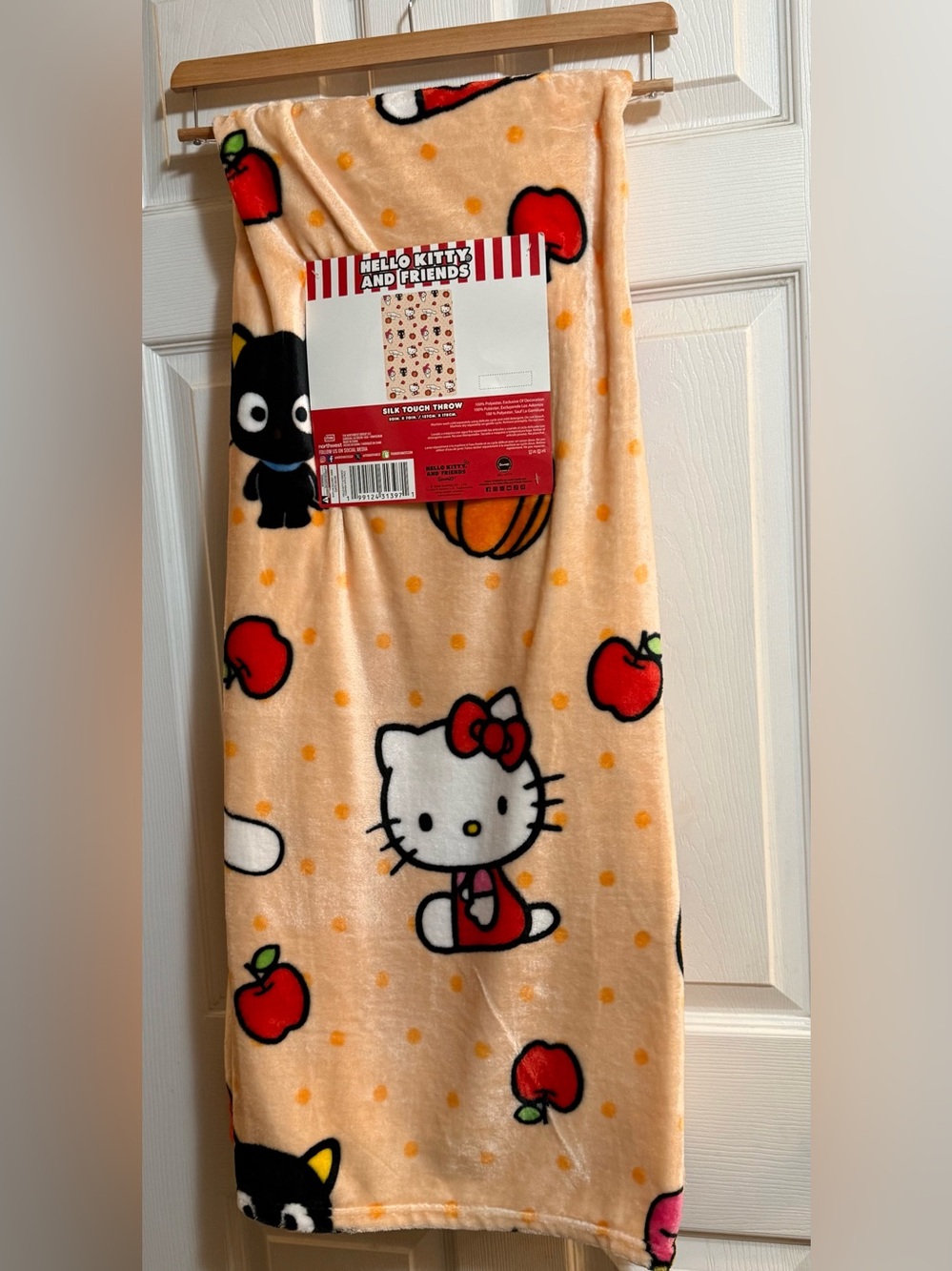 Hello Kitty and Friends Plush Silk Touch Throw Blanket
